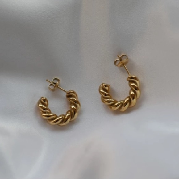 ⚡️Insta rope hoop earrings - Picture 3 of 4